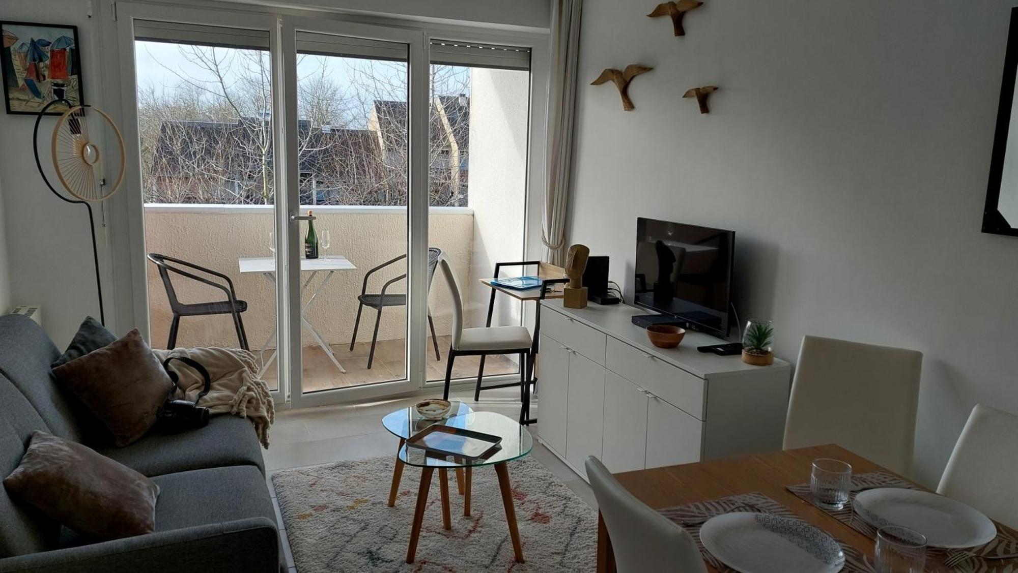 Les 3 Mouettes A Cabourg - Cote Normande Lejlighed Eksteriør billede